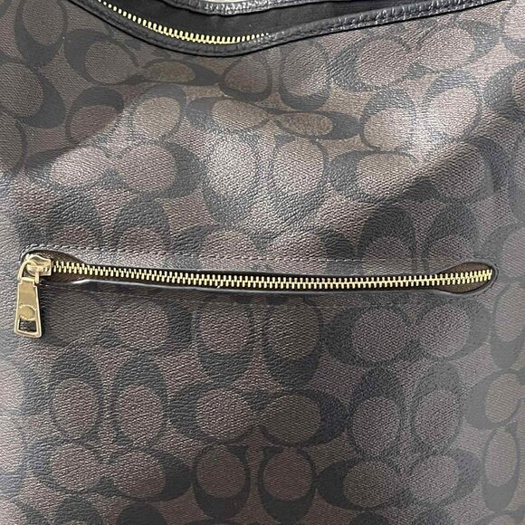 COACH VAL DUFFLE WOMEN'S SIGNATURE CANVAS/PEBBLE LEATHER CROSSBODY BAG NWOT - Picture 5 of 14